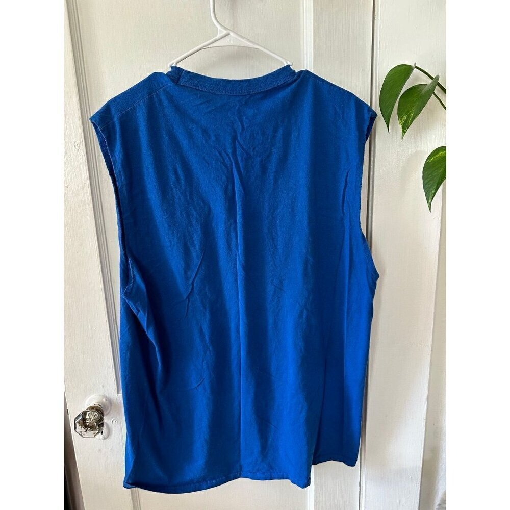 Men’s size x-large Blue Tank top chef shirt - Picture 5 of 6
